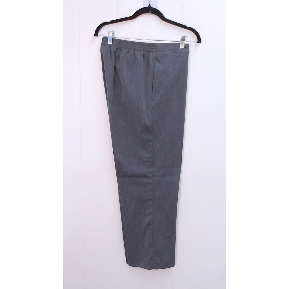 Alfred‎ Dunner Women's Gray Pull On Pants Officewear Size 10  /#8084
